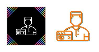 web ingeniero vector icono