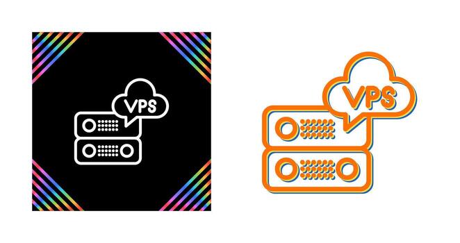 VPS Hosting Vector Icon