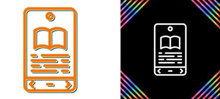E book Reader Vector Icon