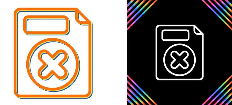 Eliminar botón vector icono