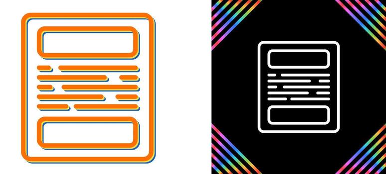 icono de vector de documento