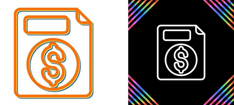 icono de vector de documento