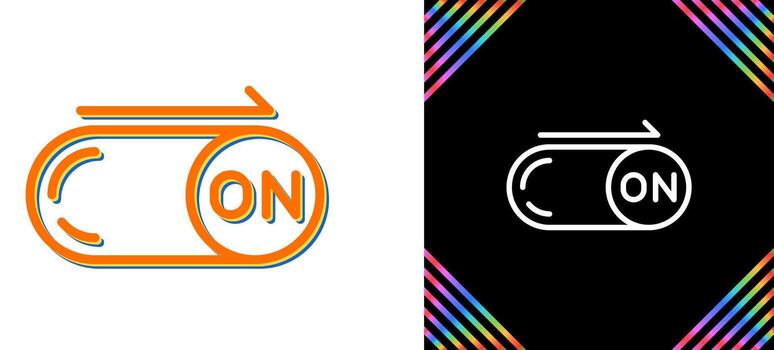 en el icono de vector de botón
