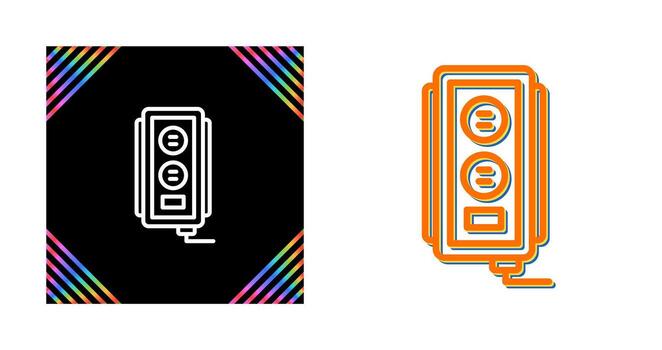 icono de vector de enchufe