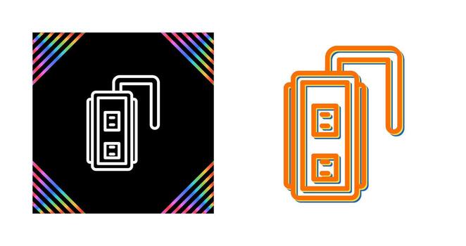 icono de vector de enchufe