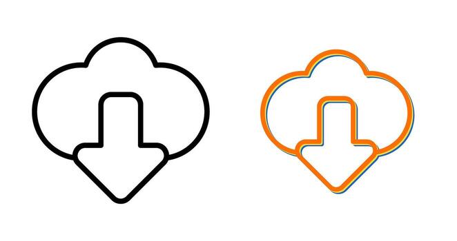 icono de vector de computación en la nube