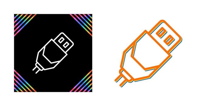 Usb Cable Vector Icon