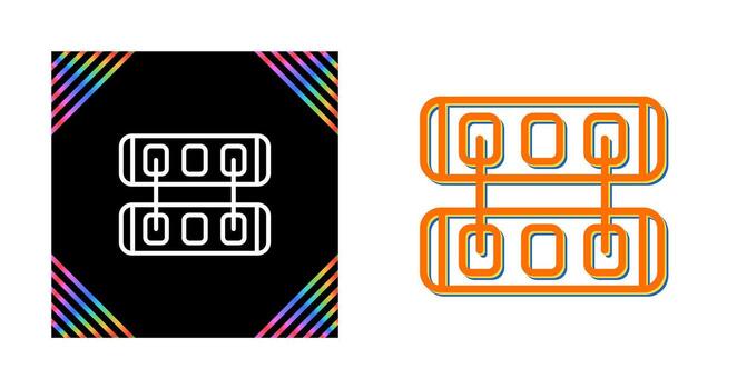 icono de vector de interruptor de red