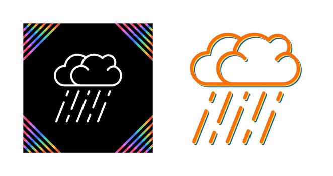 icono de vector de nubes