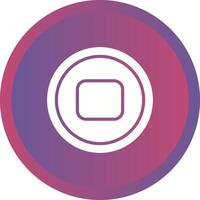 Stop Button Vector Icon