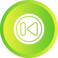 Previous Track Button Vector Icon