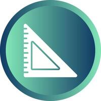 Triangular Ruler Vector Icon