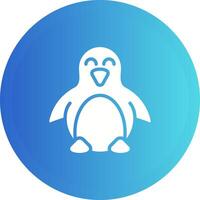 icono de vector de pingüino