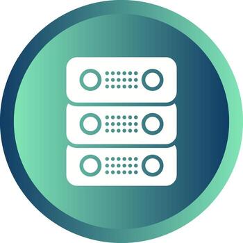 dedicado servidor vector icono