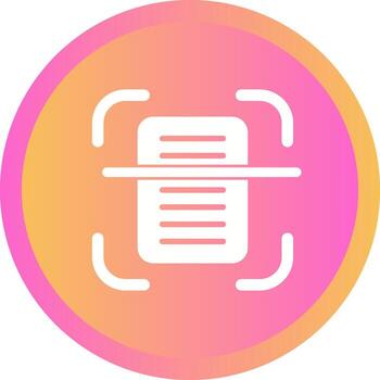 Document Scanning Vector Icon