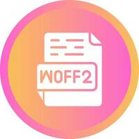 WOFF2 Vector Icon