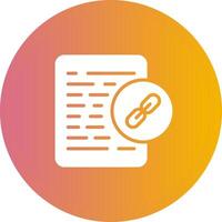 Document Link Vector Icon
