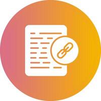 Document Link Vector Icon