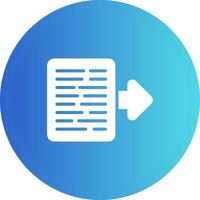 Document Export Vector Icon