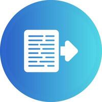 Document Export Vector Icon