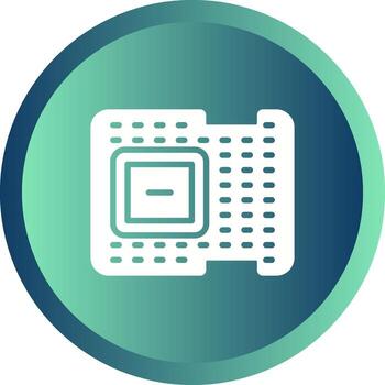 icono de vector de procesador