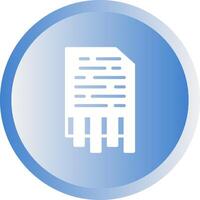 Shredding Vector Icon