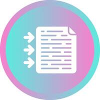 icono de vector de documento