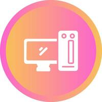 Desktop Computer Vector Icon