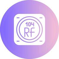 rutherfordio vector icono