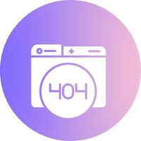 404 Error Vector Icon