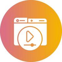 Video Player Vector Icon