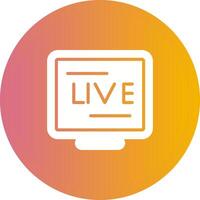 Live Stream Vector Icon