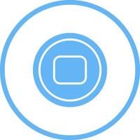 Stop Button Vector Icon