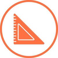 Triangular Ruler Vector Icon