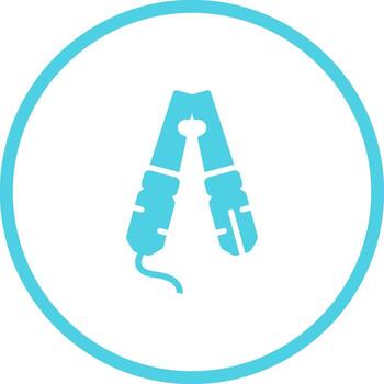 cable abrazadera vector icono