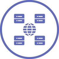 Content Delivery Network Vector Icon