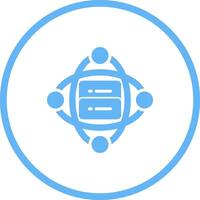 Cluster Server Vector Icon