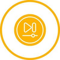 Video Next Track Button Vector Icon