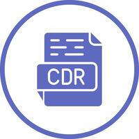 icono de vector de cdr