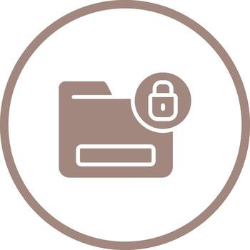 documento cifrado vector icono