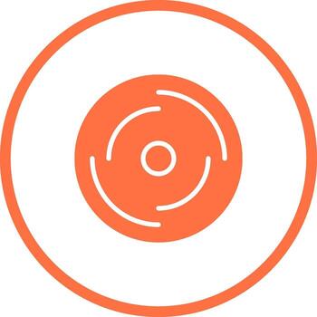 icono de vector de disco