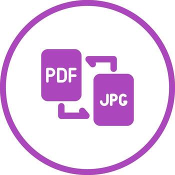 documento conversión vector icono