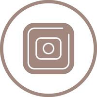 Record Square Vector Icon