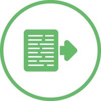 Document Export Vector Icon