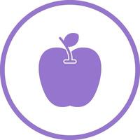 icono de vector de manzana