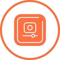 Video Record Square Vector Icon