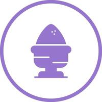 hervido huevo vector icono