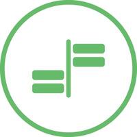 Horizontal Alignment Vector Icon