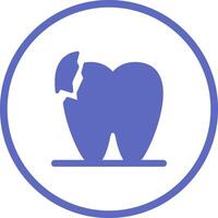 Broken Teeth Vector Icon