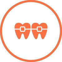 icono de vector de dientes